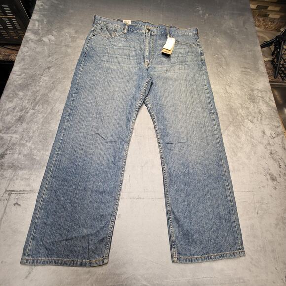 Levis 569 Jeans Mens 40x30 Blue Loose Straight Leg Denim Sits Below Waist - Picture 1 of 10